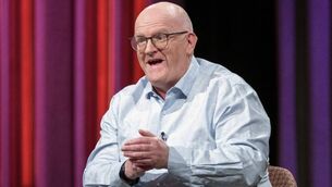 <p>Eamonn Sweeney joined Tommy Tiernan to talk about the crippling anxiety that still affects him. Picture: Tommy Tiernan Show/RTE One.</p>