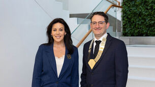 <p>Dr Jenifer Carroll MacNeill TD, Minister for Health and Professor Matthew Sadlier, IMO President. Picture by Shane O'Neill, Coalesce.</p>