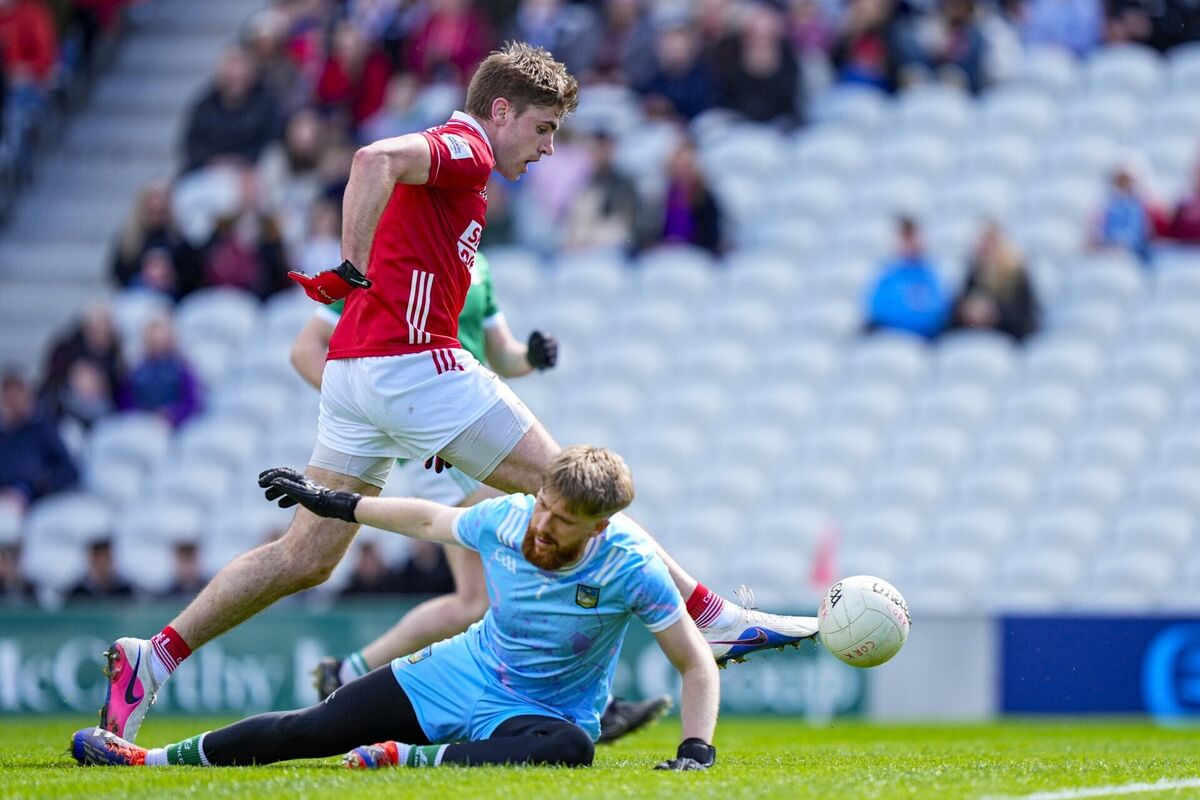 Ian Maguire of Cork scores his sides fourth goal of the game against Limerick. Pic: ©INPHO/James Lawlor Ian Maguire of Cork scores his sides fourth goal of the game against Limerick. Pic: ©INPHO/James Lawlor