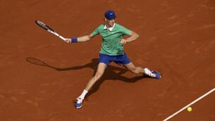 <p>Jannik Sinner downed Carlos Alcaraz on clay. Pic: Jon Buckle/PA</p>