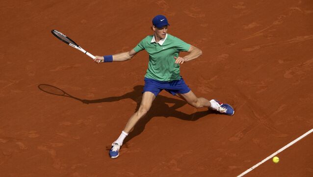 <p>Jannik Sinner downed Carlos Alcaraz on clay. Pic: Jon Buckle/PA</p>