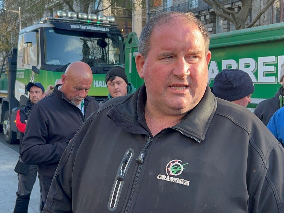 Christopher Duffy speaking on O'Connell Street in Dublin. Picture: Cillian Sherlock/PA Christopher Duffy speaking on O'Connell Street in Dublin. Picture: Cillian Sherlock/PA
