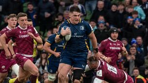 <p>Dan Sheehan was Leinster's outstanding player in their Champions Cup quarter-final victory over Sale. Pic: ©INPHO/Dan Clohessy</p>