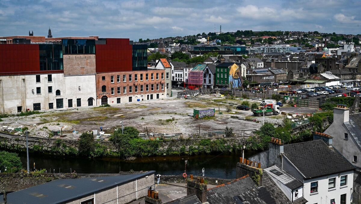 The site of the proposed events centre adjacent to the former Beamish &amp; Crawford site on South Main St in Cork. File picture: Chani Anderson
