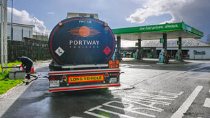 <p>A tanker making a fuel delivery to the Applegreen service station on the North Ring rd in Ballyvolane, Cork City. Picture: Noel Sweeney</p>
