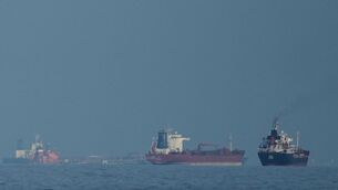 <p>Oil tankers and cargo ships line up in the Strait of Hormuz (Altaf Qadri,File/AP)</p> <p>Oil tankers and cargo ships line up in the Strait of Hormuz (Altaf Qadri,File/AP)</p>