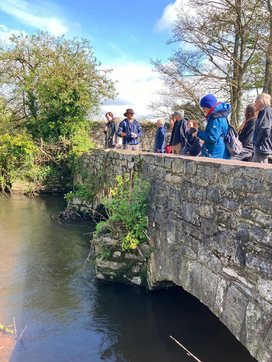 An adventure along the Curaheen River with ecologist John Armstrong. Picture: Nature Network Ireland.