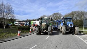 <p> National Fuel Protest at Shannonpark Roundabout Cork on the N28. Picture: Larry Cummins</p>