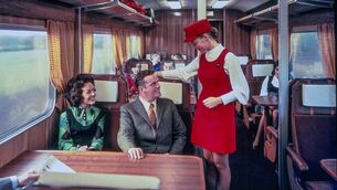 <p>Lap of luxury: A glossy brochure image of Irish railway travel in the 1970s. Many trains do not even have a trolley service today</p> <p>Lap of luxury: A glossy brochure image of Irish railway travel in the 1970s. Many trains do not even have a trolley service today</p>