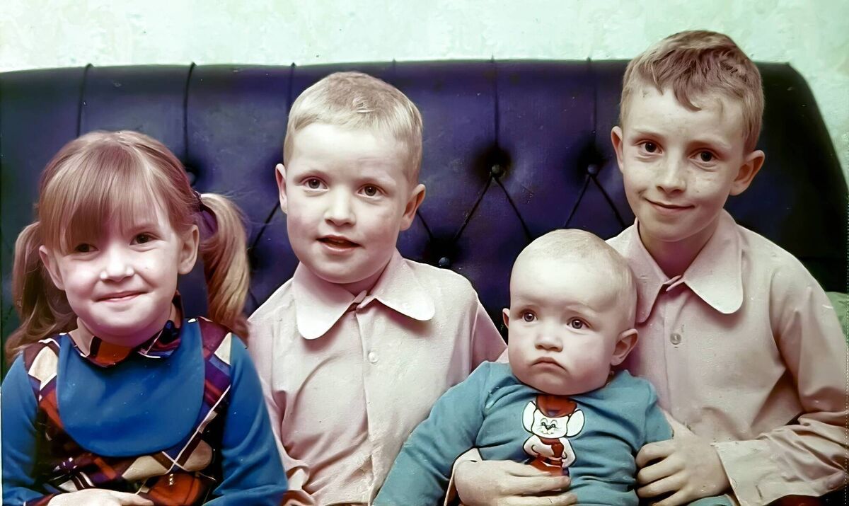  Joanna Donnelly, with her brothers Alan, Emmet and William. 
