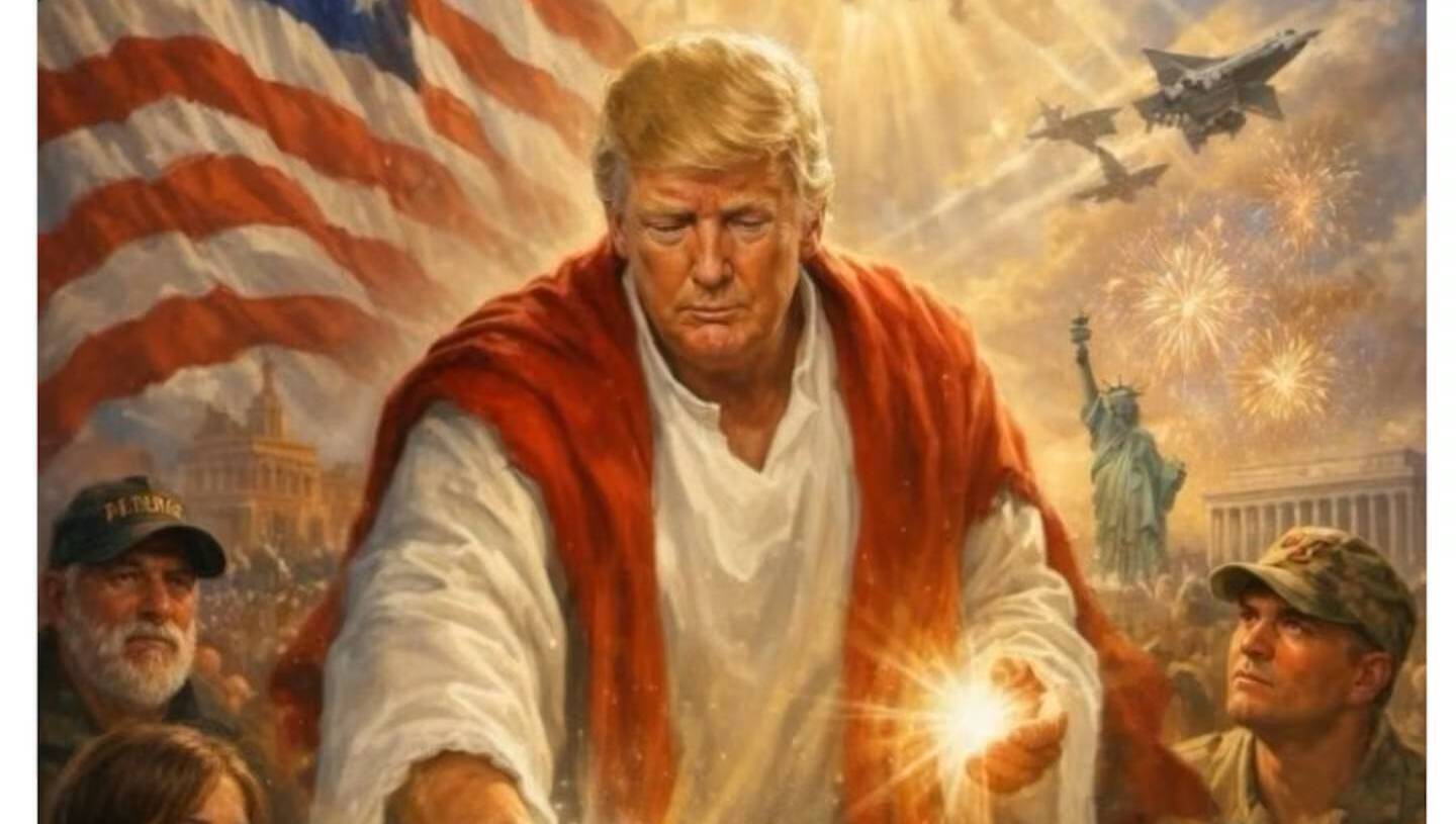 Trump posts image of himself as Jesus-like figure as Pope Leo responds to president's criticism