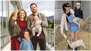 <p>Left: Aisling White and her family, husband Darren, and children Aoife, Erin, and Oisín. Right: Megan Roberts with her son Joel. </p>
