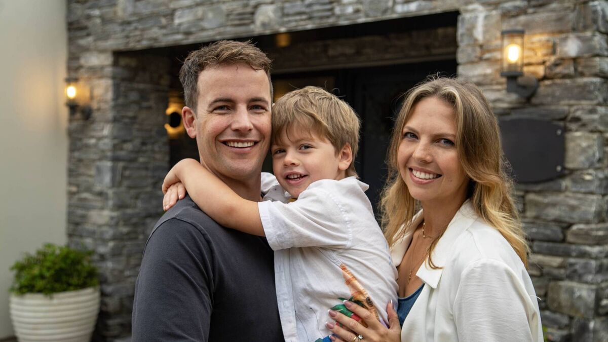 Toni, Fionán and Noah whose Kerry home was a finalist from episode two.