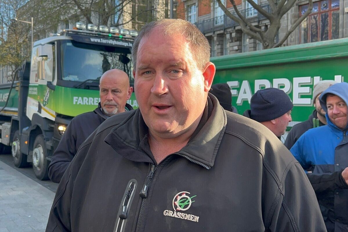 Fuel protest spokesman Christopher Duffy was widely quoted by the media over the weekend, and also took to social media to call for a 'national day of strike and protest'. See link below. Picture: Cillian Sherlock/PA