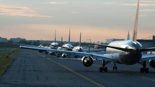 <p>European airlines including Ryanair and Aer Lingus have urged the European Union to step in with emergency measures to tackle repercussions from the Iran war, including widespread airspace closures and mounting concerns over jet fuel shortages. Picture: Getty Images/iStockphoto</p> <p>European airlines including Ryanair and Aer Lingus have urged the European Union to step in with emergency measures to tackle repercussions from the Iran war, including widespread airspace closures and mounting concerns over jet fuel shortages. Picture: Getty Images/iStockphoto</p>