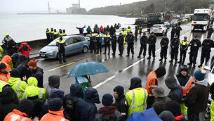 <p> Fuel protests at Irving oil refinery in Whitegate, Co Cork, last week. Picture: Larry Cummins</p> <p> Fuel protests at Irving oil refinery in Whitegate, Co Cork, last week. Picture: Larry Cummins</p>