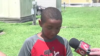 VIDEO: 10-year-old saves two small children from burning home