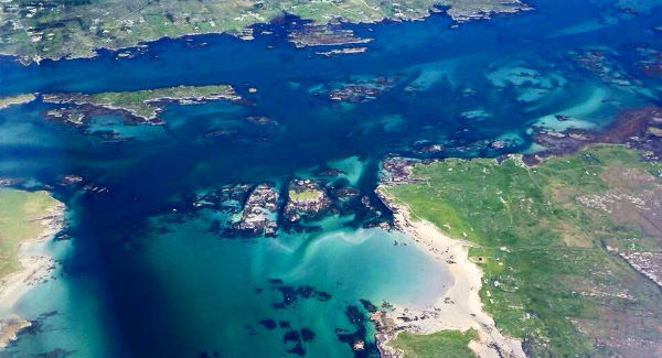 Ireland looks like a tropical paradise in this great aerial photo