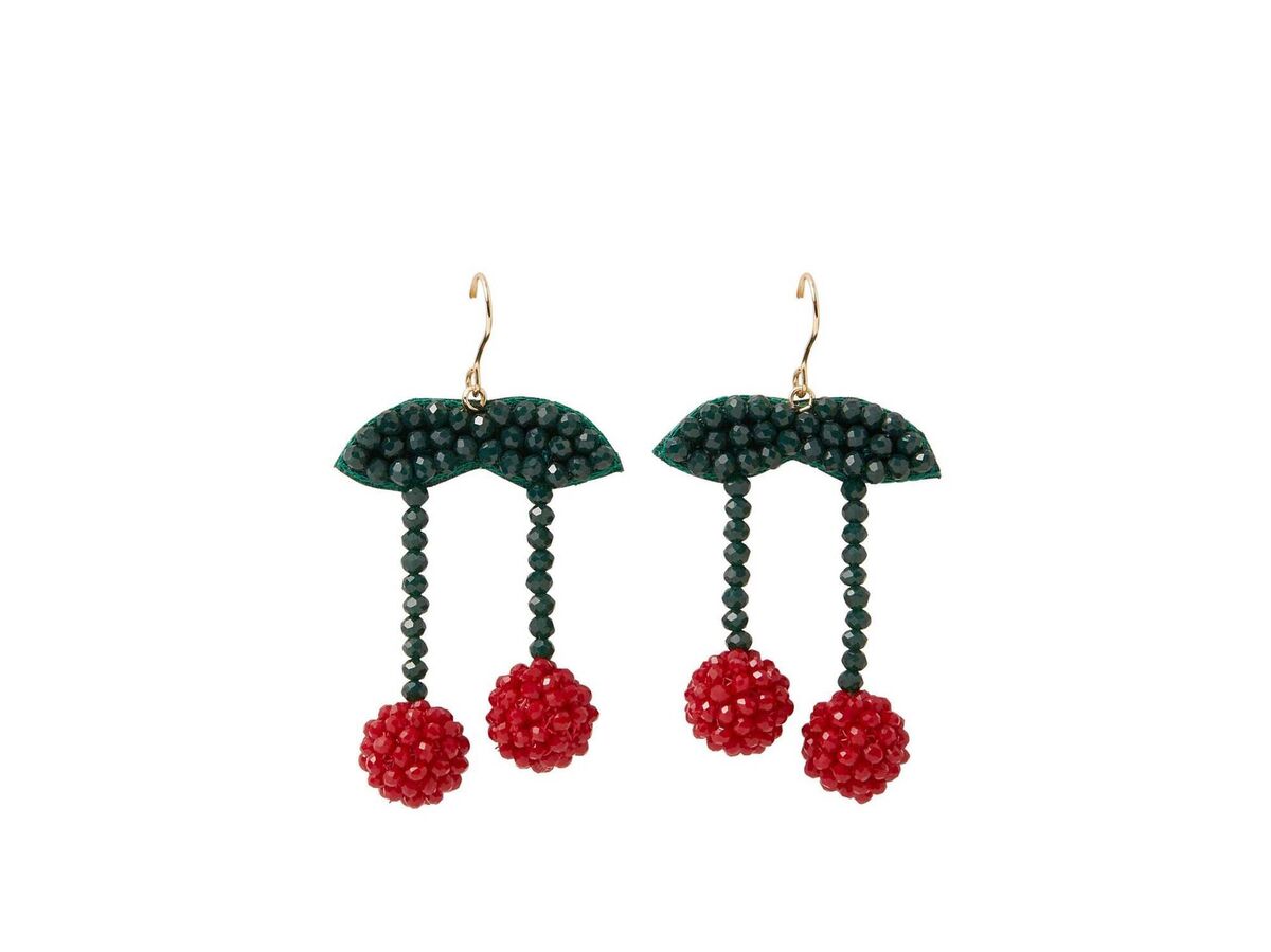 Cherry Beaded Drop Earrings, €14, Accessorize Cherry Beaded Drop Earrings, €14, Accessorize