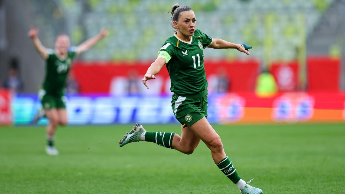 Watch: Katie McCabe's stunner has Ireland ahead in Poland at half time