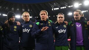 <p>MAKE IT A DOUBLE: Republic of Ireland head coach Carla Ward speaks to her side. Pic: Stephen McCarthy/Sportsfile.</p> <p>MAKE IT A DOUBLE: Republic of Ireland head coach Carla Ward speaks to her side. Pic: Stephen McCarthy/Sportsfile.</p>