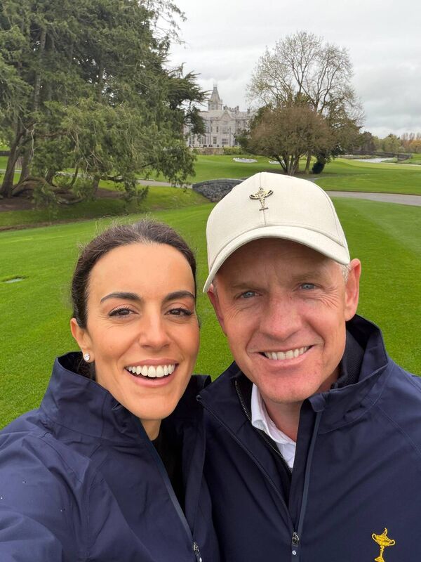 Europe Ryder Cup captain Luke Donald and his wife Diane at Adare Manor for a visit ahead of the match against the USA in September 2027.