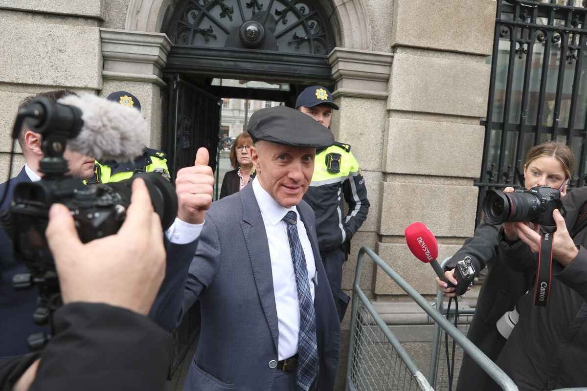 Minister of State at the Department of Agriculture, Food and the Marine Michael Healy-Rae TD at Leinster House on Tuesday.