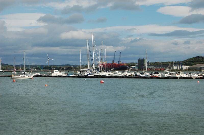 A view of the Cork Harbour marina at Monkstown.