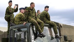 <p>Lithuanian army soldiers at Public and Military Day Festival in Vilnius, Lithuania, in 2014. Since 2014, countries including Sweden, Latvia, and Lithuania have reinstated compulsory military service. File picture</p>