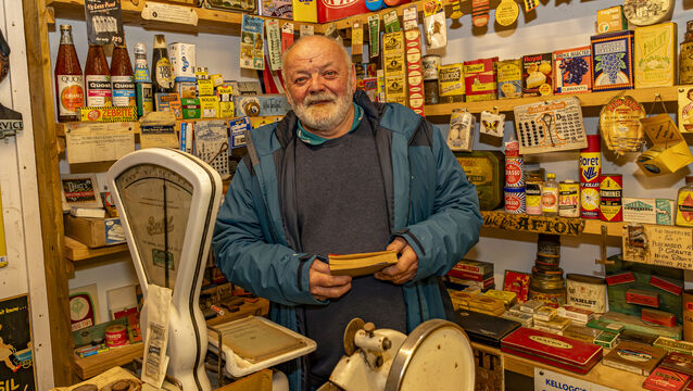 <p>Denis O'Connor at his museum Old Irish Ways in Bruff, Co Limerick. Picture: Kieran Ryan-Benson</p>