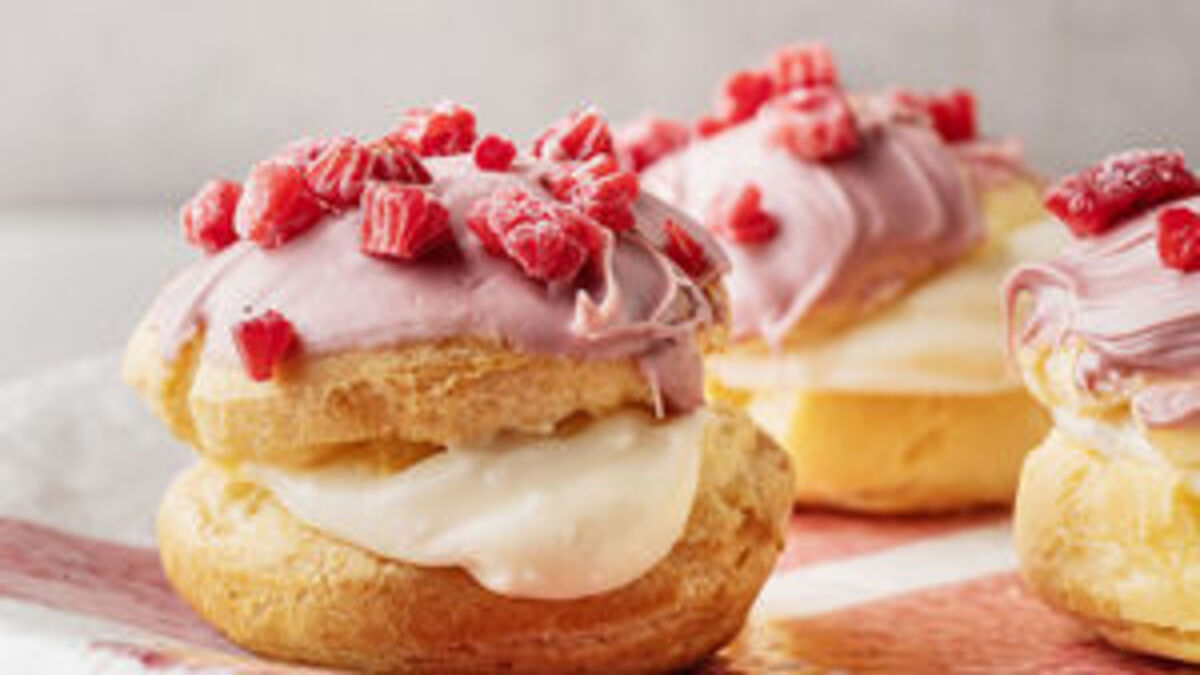 White Chocolate Choux Buns