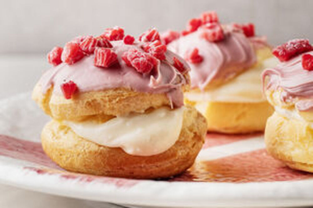 White Chocolate Choux Buns
