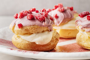 White Chocolate Choux Buns