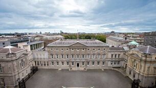<p>Leinster House.</p>