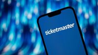 2TB7HE7 The Ticketmaster logo is seen in this photo illustration on 04 December, 2023 in Warsaw, Poland.