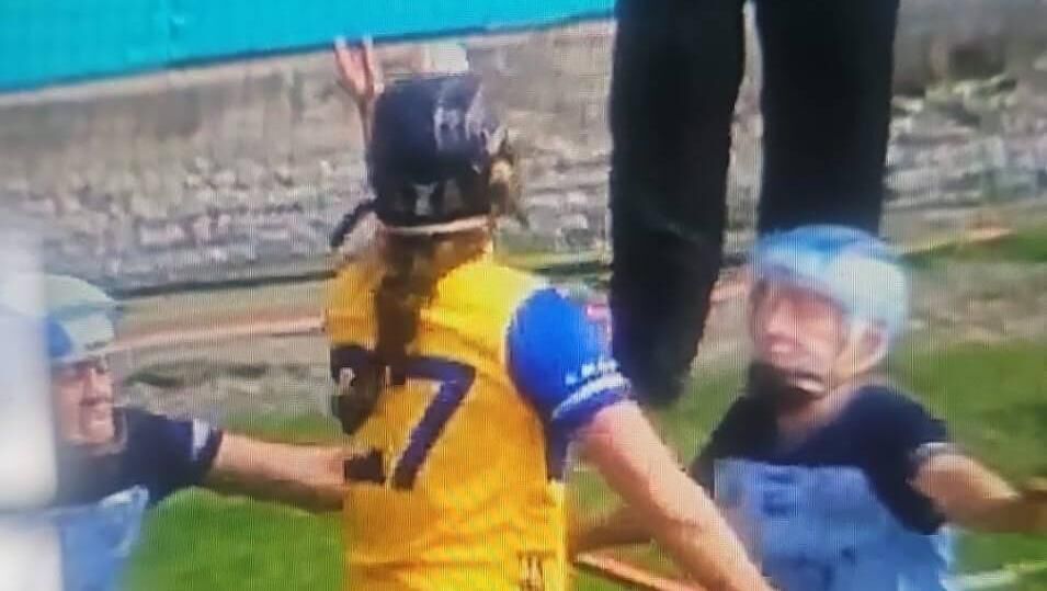 Clare's Ellen Casey during the league final.