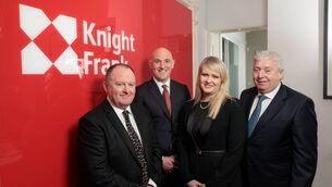 <p>Declan O’Reilly, David McCarthy, Amanda Isherwood, and James Meagher will oversee Knight Frank’s Cork office.</p>