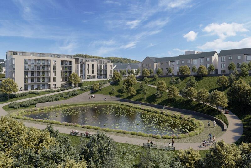 A virtual image of what the Dunkettle development will look like
