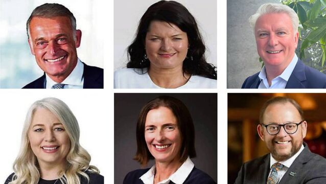 <p>New roles: (top row) Richard Bruens, Anne-Marie Tierney Le Roux, Mike Holt; (bottom row) Caitríona McGovern, Josephine Cussen, Stephen O’Connor. </p>