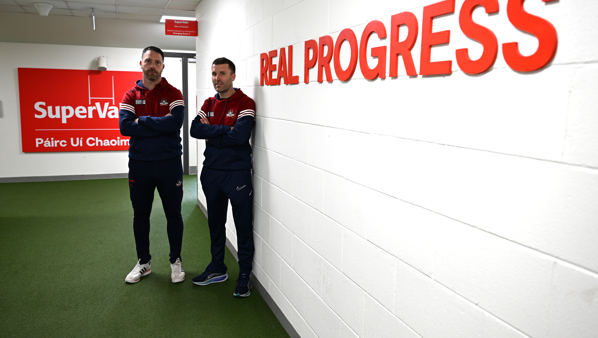  Ronan Curran and Ben O'Connor of the Cork Senior hurling management team at SuperValu Pairc Ui Chaoimh. Picture: Larry Cummins