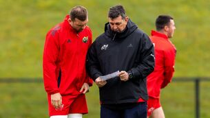 <p>Tadhg Beirne and Head Coach Clayton McMillan. Pic: INPHO/Morgan Treacy</p>