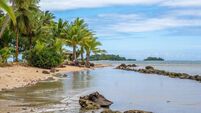 Paradisical tropical beaches, islands and islets on Vanua Levu island near Savusavu, the hidden paradise of Fiji, Fiji, South Pa