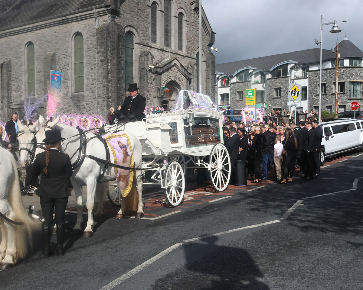 The funeral of Scarlett Faulkner at St Munchin’s church in Limerick On Friday, April 17. Picture: Brendan Gleeson