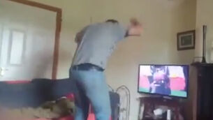 WATCH: Galway-loving dad goes mental at the end of epic hurling semi