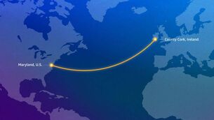<p>The Fastnet Cable will connect from West Cork to Maryland in the US.</p> <p>The Fastnet Cable will connect from West Cork to Maryland in the US.</p>