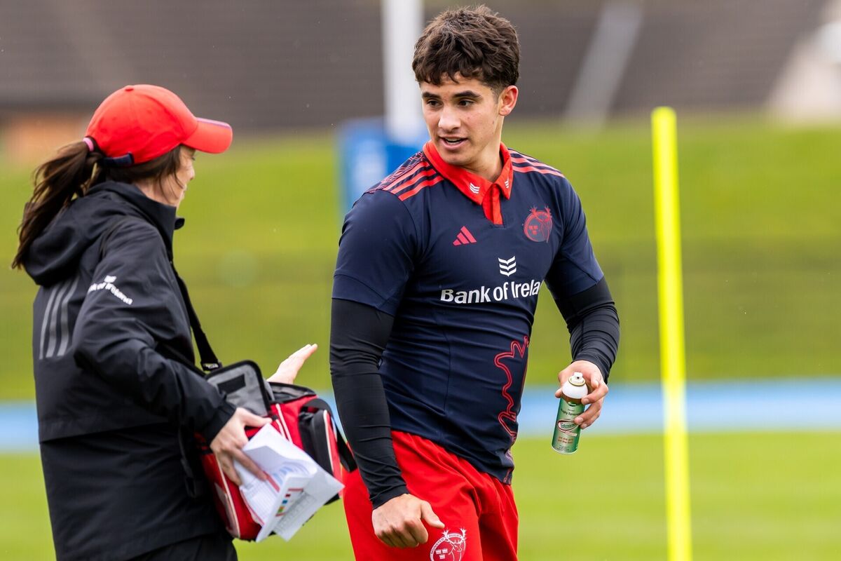Ben O'Donovan at Munster training in Limerick this week. Pic: ©INPHO/Morgan Treacy