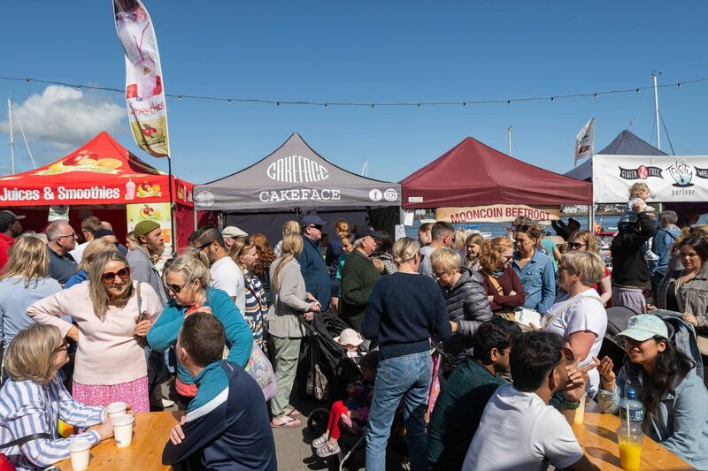  Thousands of people gathered on Davitt’s Quay in the heart of Dungarvan for the annual Waterford Festival of Food. Picture: Joleen Cronin.