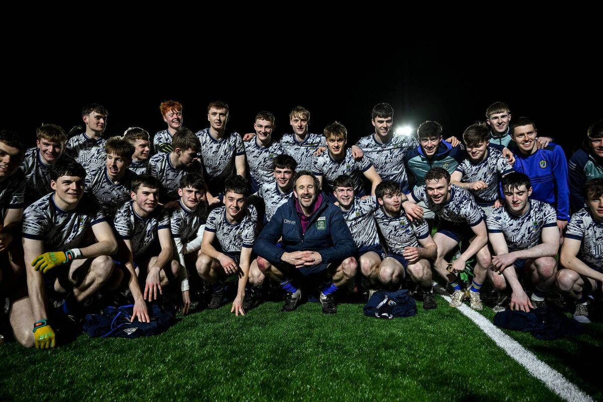 Actor Chris O'Dowd with the Roscommon U20's Team at the Boyle GAA club in Boyle, Roscommon. Picture: by David Fitzgerald/Sportsfile