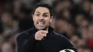 <p>Arsenal manager Mikel Arteta will not consider playing for a draw at Manchester City (Nick Potts/PA)</p>