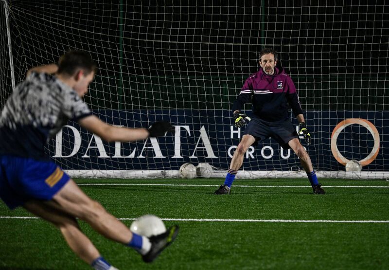 Actor Chris O'Dowd with the Roscommon U20's Team at the Boyle GAA club in Boyle, Roscommon. Picture: David Fitzgerald/Sportsfile